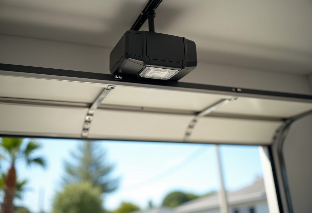 New garage door opener and rail installed — Pimpama